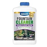 Adios! Fountain Cleaner and Clarifier for Outdoor and Indoor Fountains – Safe for Plastic, Metal, Glass and...
