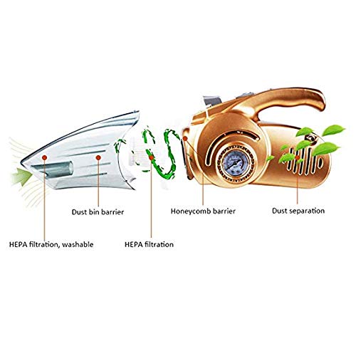 CYHWDHW Tragbarer Nass- und Trockensauger mit LED-Beleuchtung zum Messen des Reifendrucks,1 - Image 3