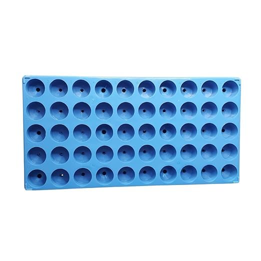 Scintillation Vial Rack For 50 Vails of 20 ml scintillation Vials | Polypropylene Autoclavable, Chemical Resistant & Durable Laboratory Organizer Pack of 1-image-46