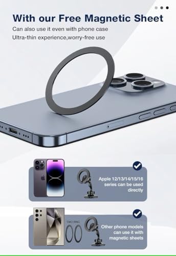 Image of FKU 2025 Multifunctional Magnetic Phone Holder 360 Rotation Fitness Double Sided Magnetic Phone Mount for Gym Car (2025 Gym Dual Side MEGNETIC Mobile Holder)
