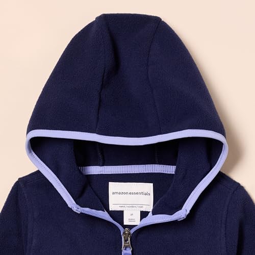 Amazon Essentials Girls and Toddlers' Polar Fleece Full-Zip Hooded Lightweight Jacket4
