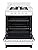 Summit Appliance WLM610P 24" Wide Propane Gas Range, White Finish; Broiler Compartment, 4 Open 9000 BTU Burners, Recessed Oven Door, Push-To-Turn Knobs, 2.92 cu.ft Oven Capacity
