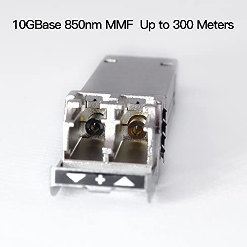Image of 10Pack 10GBase-SR SFP+ Transceiver, SFP Multi-mode LC Module, 10G 850nm MMF up to 300 Meters, Compatible with Cisco SFP-10G-SR,Meraki MA-SFP-10GB-SR,Ubiquiti UF-MM-10G,Mikrotik,Netgear,D-Link and More