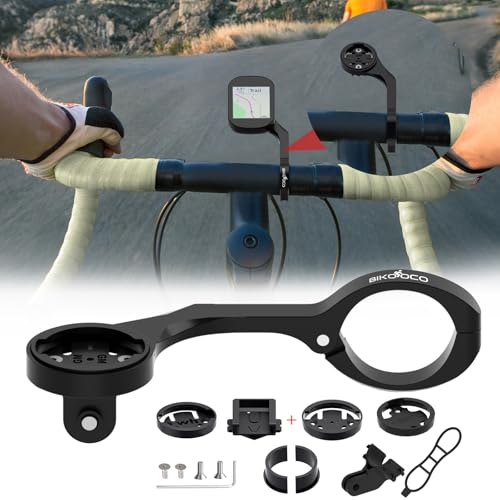Soporte frontal para computadora de bicicleta compatible con Garmin, Wahoo, Bryton, Cateyer, GoPro, cámara de acción deportiva y soporte de luz para bicicleta para amantes del ciclismo
