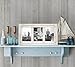 Americanflat Hinged 4x6 Triple Picture Frame with 3 Photo Openings and Polished Glass - Distressed Wood Collage Picture Frames for Tabletop and Wall Display - Hampton Collection - Aspen White