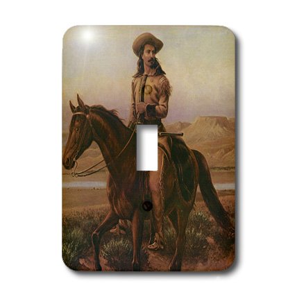 Buffalo Bill Cody interrupteur simple 3dRose LSP_38385_1