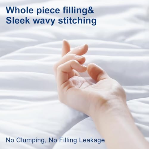 Image of MEELUS Lightweight Comforter Cooling White, All Season Duvet Insert