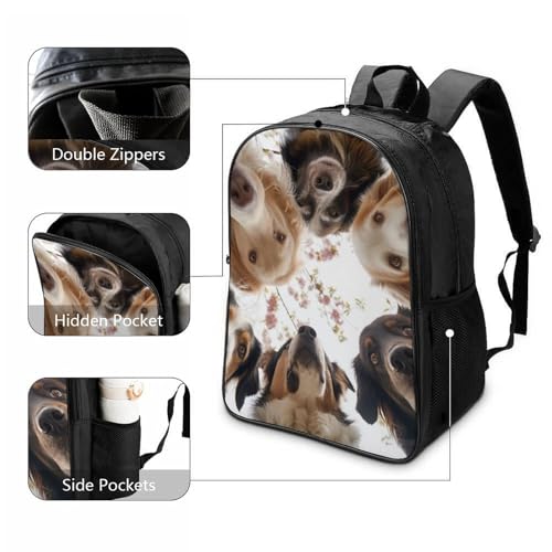 Mochila escolar para niños 3D cómoda con estampado de Bernese Mountain Dog resistente de 40cm 3