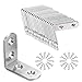 20 staffe per legno, 40 x 40 mm, angolo codice, in acciaio inox, angolate a 90 gradi, staffa a L con viti per sedie e scaffali