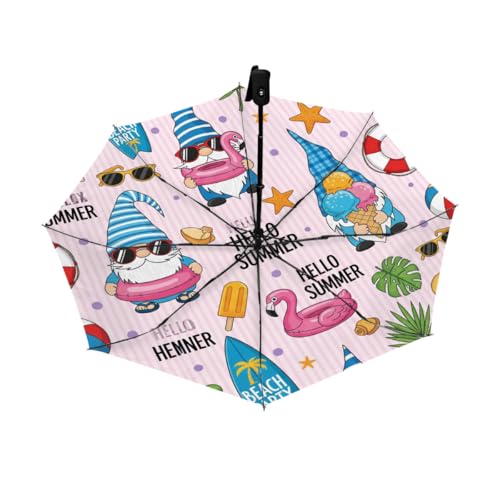Parapluie de voyage automatique gnome coupe-vent et pliable