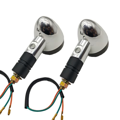 Image of Motorcycle Bullet Turn Signal Lights (Smoke Shell)