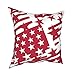 Amerykańska flaga elementy poszewki na poduszki dekoracyjna poszewka na poduszkę 45 cm x 45 cm bawełniana poszewka na poduszkę letnia dekoracja domu do wewnątrz na zewnątrz sofa salon