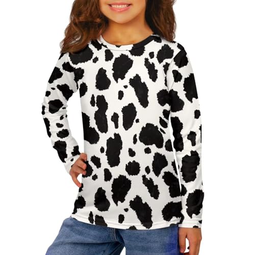 Image of Uourmeti Girls Graphic Tees Long Sleeve T Shirts for Teens Casual Tshirts Junior Sportswear Fall Tops