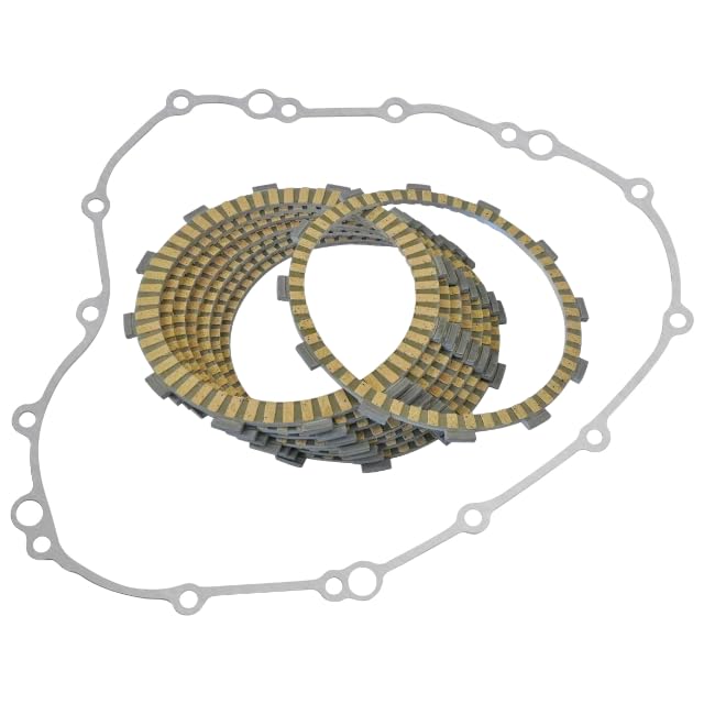 Motorcycle Clutch Friction Plates/Disc Set And Cover Gasket Kit Compatible with CBR600RR 2003-2006 2004 2005