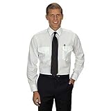 Van Heusen mens Van Heusen Men's Pilot Long Sleeve Aviator Dress Shirt, White, 14.5 Neck 32 -33 Sleeve US