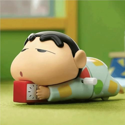 Image of Shinchan Manual Clockwork Toy, 5CM Anime Character, Crawling Push Toy, Children's Birthday Gift Figure, Red and Yellow (Shinchan D)