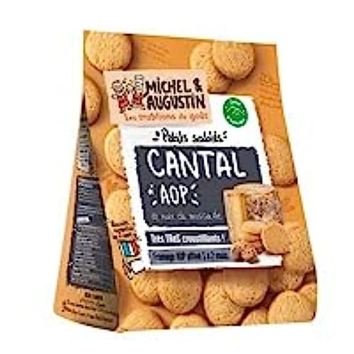 Michel et Augustin Biscuits Sablés Salés Apéritifs Cantal Aop 100 g
