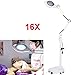 Produktbild Beckye Led Lupe 16x Mit Ständer Licht Beleuchtete,große Leselupe Tischlupe Vergrößerungsglas Mit Beleuchtung Für Senioren, Inspektion, Löten, Handarbeiten, Reparatur, Hobby /