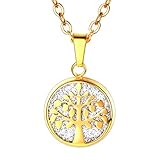 ✿ KLASSISCHES DESIGN ✿ Kette mit Lebensbaum Anhänger und Bibel Verse sind zeitlos und kommen nie aus der Mode, kommt mit einer coolen Marken Geschenkpackung.