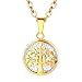 Produktbild FaithHeart Kette Damen, Sterling Silber Anhänger mit Lebensbaum HalsketteEdelstahl Schmuck Stammbaum Gold Lange Ketten- Geschenk-Box