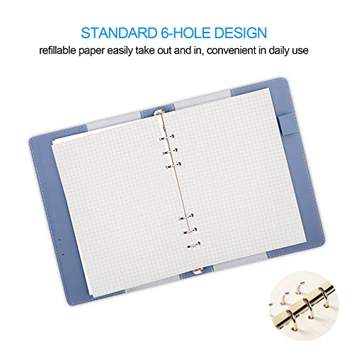 Set di fogli di carta a quadretti, formato A5, 6