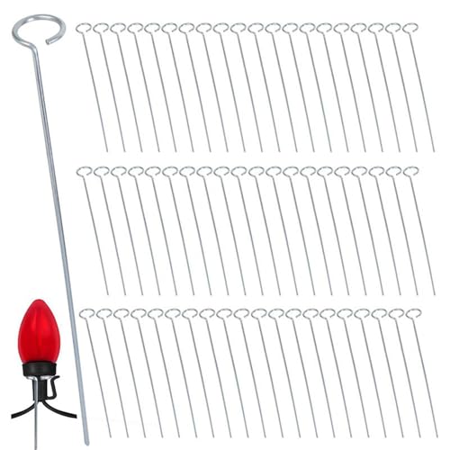 Piquets de lumières extérieures 30 cm en métal durable pour arrière-cour - 2