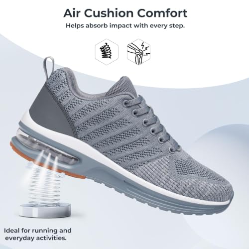 Image of Mishansha Running Shoes for Men Sneakers Air Cushion Walking Shoes Comfortable Tennis Shoes Breathable Trail Running Shoes US Men 7-15