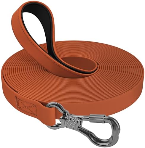 X XBEN Wasserdicht Schleppleine für Hunde,3M 5M 10M 15M 20M 30M Gummierte Schleppleine mit Abschließbarer Karabine, Hundeleine Laufleine für Kleine Mittlere Große Hunde,Robuste Tra