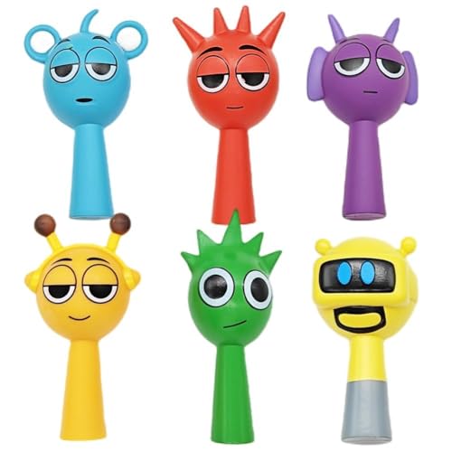 Rhythm Box Figures Toys 6pcs Rhythm Box Figures Set, Rhy-thm Figures Game Model Statue Collectible Birthday Decorations Gifts, Merchandise Model For Fans Kids Adults