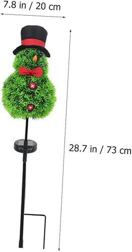 Miniatura 5 de Uonlytech Luces solares de Navidad luces decorativas para exteriores decoración de exteriores decoraciones Navideñas para exteriores estacas de