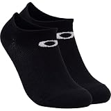 Oakley (オークリー) ソックス PITCH BLACK (ブラック) 2P NO SHOW SOCKS メンズ 通気性 アンクル丈 メッシュ