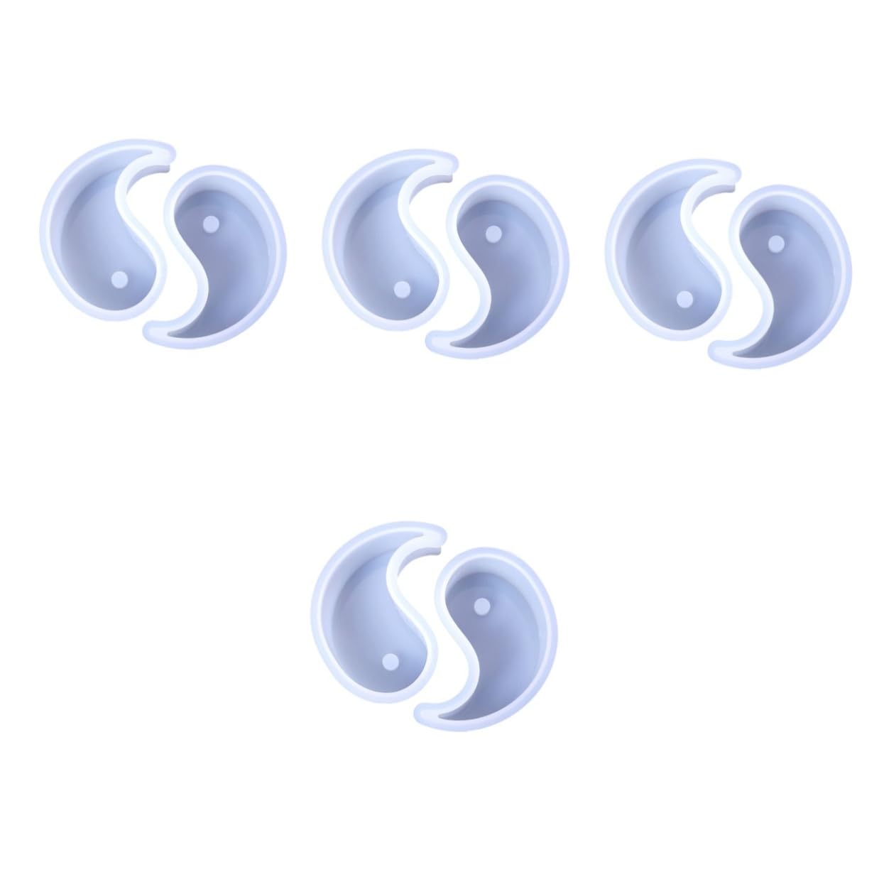 8piezas Moldes De Silicona Para Velas Moldes De Aromaterapia Para Jabón y Decoración De Tai Chi Herramientas De Manualidades Para Crear Velas y Jabones Personalizados