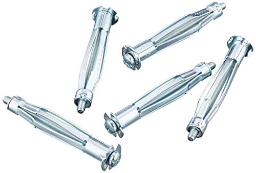 Molly Chevilles Métalliques à Expansion avec Vis M5 Ø 5 x 75mm Jeu de 10 Pièces M16206-XJ Gris