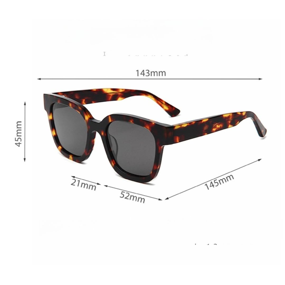 Lunettes de soleil polarisées rétro à grande monture, acétate, pour hommes et femmes, protection UV400
