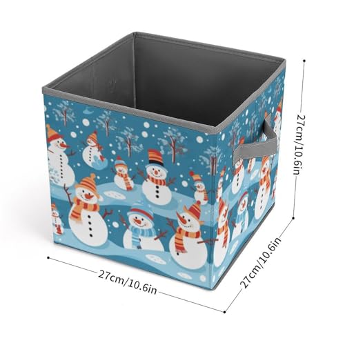 Cubes de rangement pliables bonhomme de neige armoire linge - 3