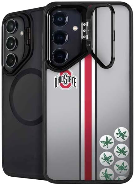 Skinit Kickstand Phone Case Compatible with Galaxy S25 - Officially Licensed Ohio State University The Ohio State Buckeyes Design