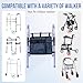 Walker Basket with Cup Holder, Detachable Baskets for Walkers, Folding Walker Basket Bag, Storage Bags to Carry Things, Drive Walkers Accessories, for Seniors, Adult, Handicap