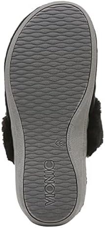 Vionic Adjustable Slipper With Orthotic Arch Support - Indulg Black - 5 Medium Review | Image 3