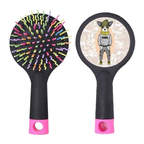 Brosse à cheveux pour chien et salon de toilettage à motif aquarelle