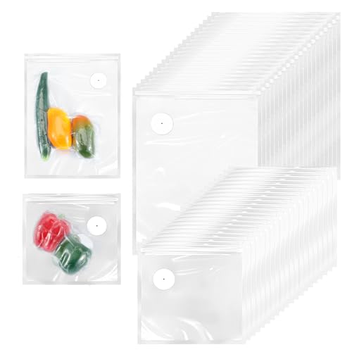 DOPENSPI 40Pcs Reusable Vacuum Seal Bags for Food, 2 Sizes