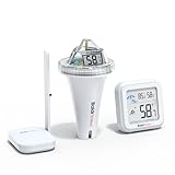 BaldrTherm Smart Pool Thermometer with WiFi Gateway, Digital Floating Anti-Fog 360° Reading with IPX7 Waterproof, Remote App Notification Alert for Hot Tub/Ice Bath/Swimming Pool/SPA/Aquarium/Pond