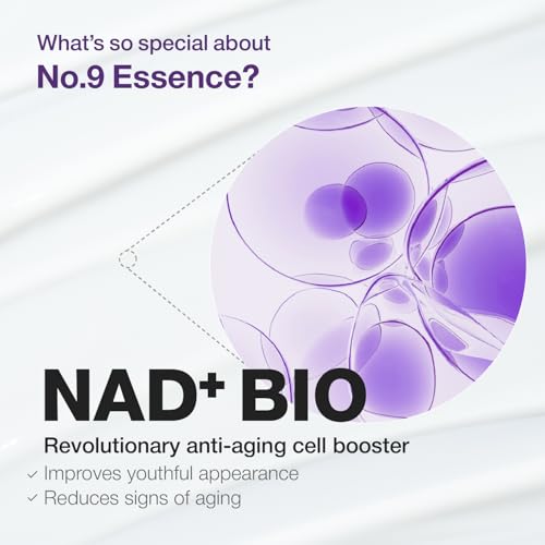 numbuzin No.9 Essence | NAD+ BIO Lifting-sil Essence | Lifting, Firming, Wrinkles, Fine Lines, Elasticity | Peptides, NAD+ | Serum for Aging, Dull Skin | 1.69 fl. oz.
