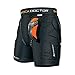Shock Doctor Compression Shorts Men - Impact & Compression Shorts with Carbon Athletic Cup, Moisture Wicking Vented Protection, Black-Youth, Large