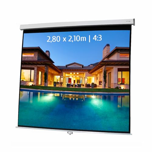 Ecran de projection manuel 2,80 x 2,10m - Formato 4:3