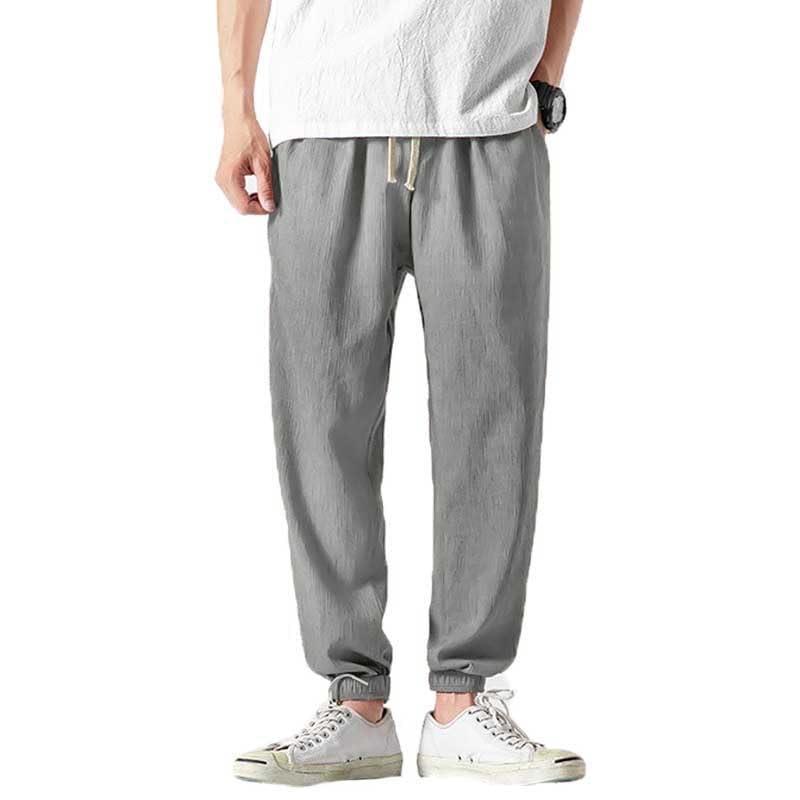 Pantalon en lin japonais homme : fini la chaleur avec ce bas de plage confortable