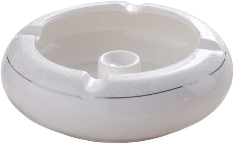Home Ashtray Desktop Ceramic Ashtray Indoor And Outdoor Creative Fashion Office Coffee Table Living Room Decoration Ashtray Round 5.5 Inch Household ashtrays