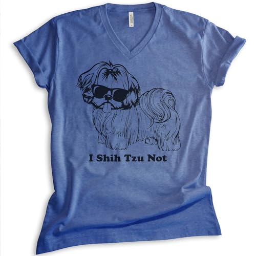 EVERTREE CLOTHING I Shih Tzu Not Shirt Shih Tzu Shirt, Unisex Women's Men's V-Neck Shirt, Funny Shihtzu Dog Graphic Tee