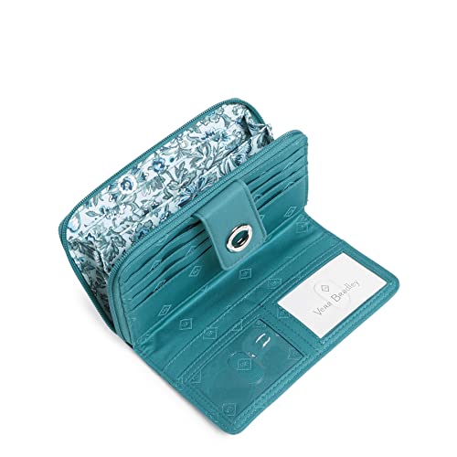 Image of Cotton Turnlock Wallet With Rfid Protection