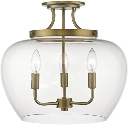 Z-Lite 3 Light Semi Flush Mount 473SF-OBR