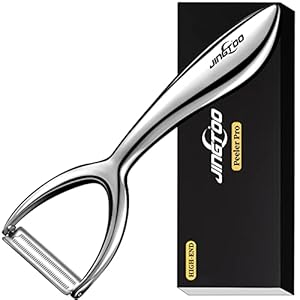 Premium Vegetable Peeler Stainless Steel，Ultra Sharp Potato Peelers, Fruit Veggie Peeler Swivel Blade, Y Shaped Apple Carrot Peelers for Kitchen Ergonomic Handle – 5 Years Warranty (Serrated)